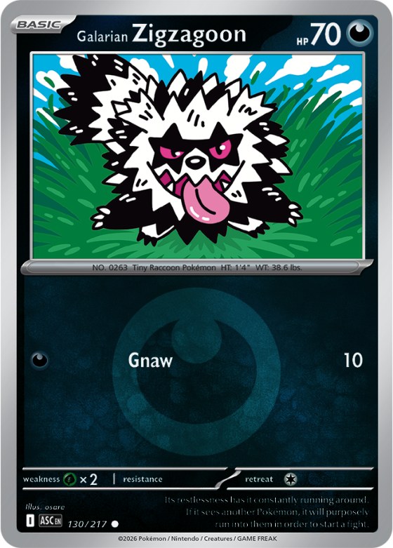 Galarian Zigzagoon - Energy Symbol Pattern