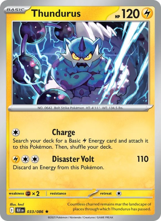 Thundurus - Reverse Holo