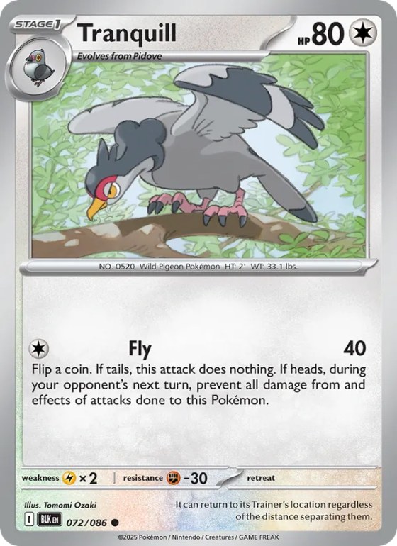 Tranquill - Reverse Holo