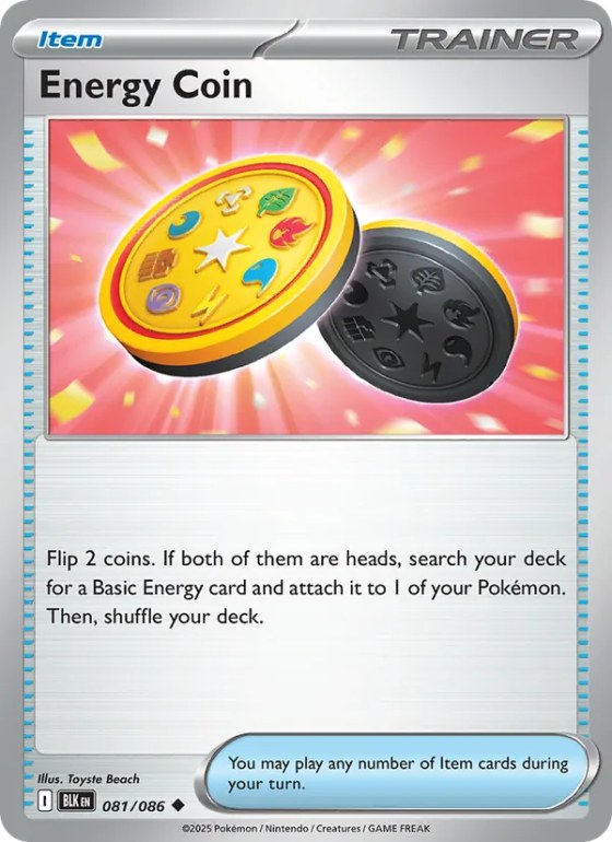 Energy Coin - Poke Ball Pattern