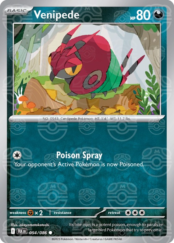 Venipede - Master Ball Pattern