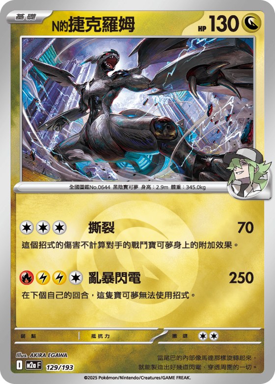 N's Zekrom - Energy Symbol Pattern