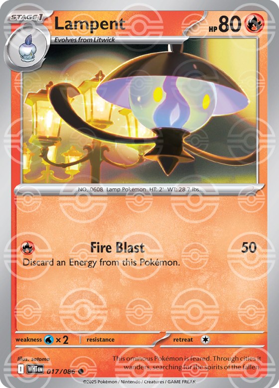 Lampent - Poke Ball Pattern