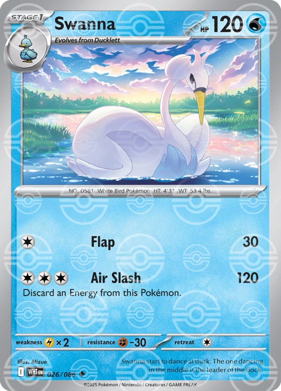Swanna - Poke Ball Pattern