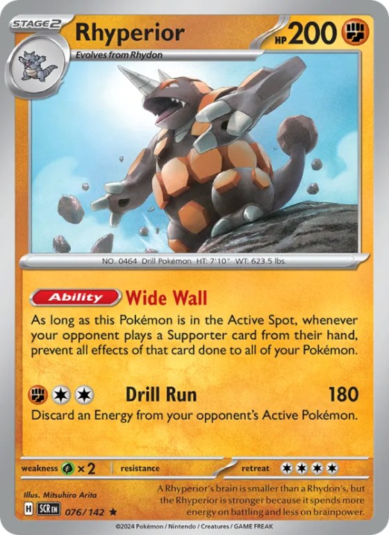 Rhyperior - Reverse Holo