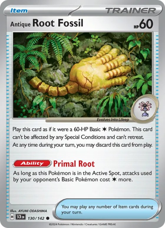Antique Root Fossil - Reverse Holo