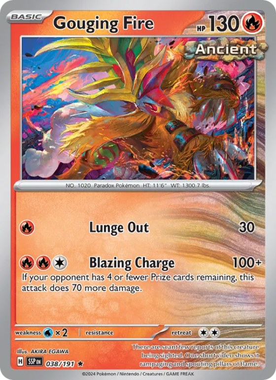 Gouging Fire - Reverse Holo