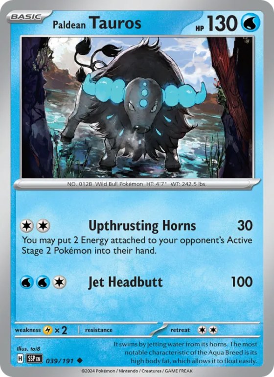 Paldean Tauros - Reverse Holo