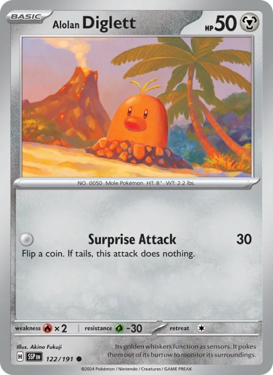 Alolan Diglett - Reverse Holo
