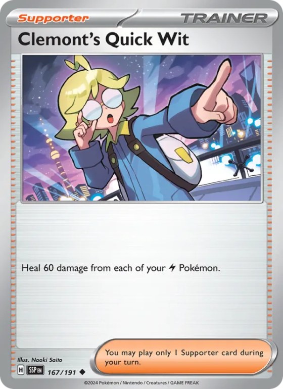 Clemont's Quick Wit - Reverse Holo