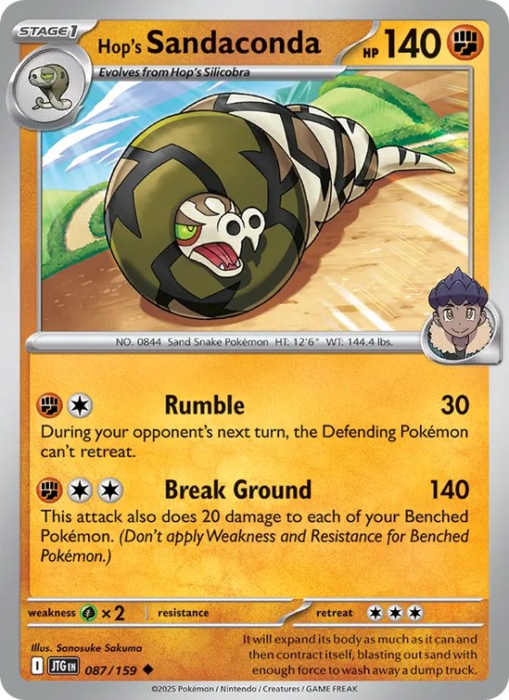 Hop's Sandaconda - Reverse Holo
