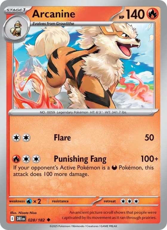 Arcanine - Reverse Holo