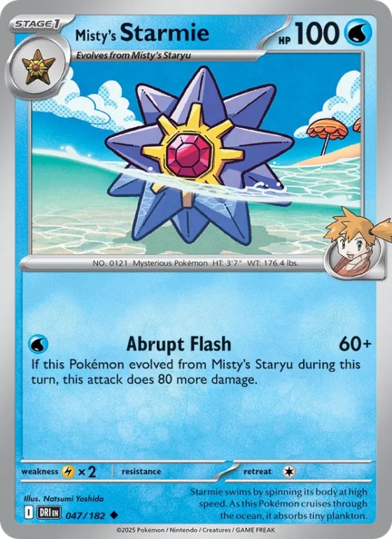 Misty's Starmie - Reverse Holo