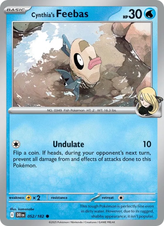 Cynthia's Feebas - Reverse Holo