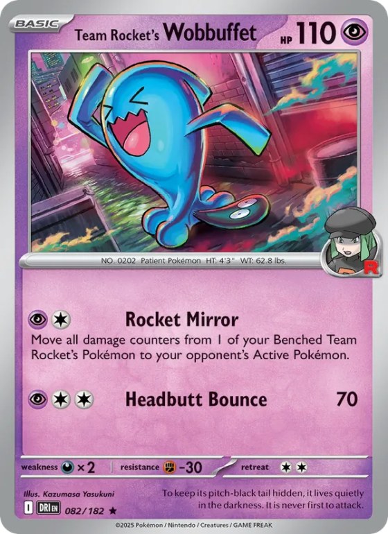Team Rocket's Wobbuffet - Reverse Holo