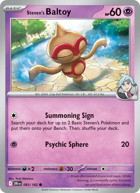 Steven's Baltoy - Reverse Holo