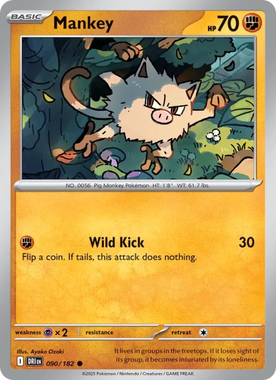 Mankey - Reverse Holo