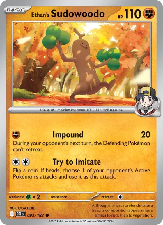 Ethan's Sudowoodo - Reverse Holo