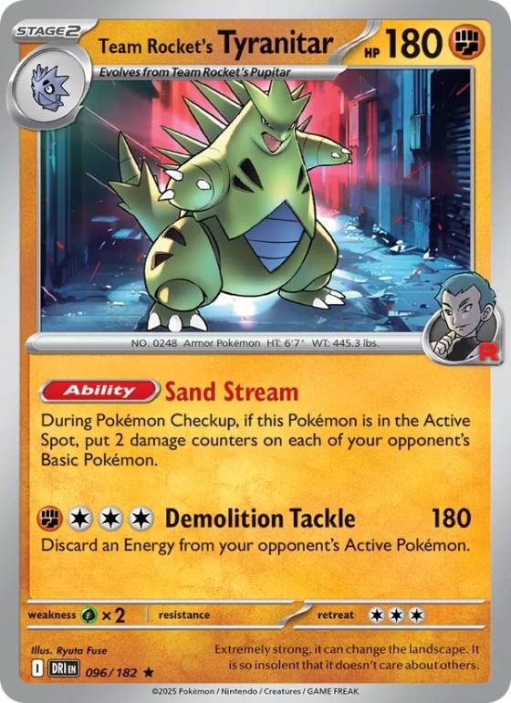 Team Rocket's Tyranitar - Reverse Holo