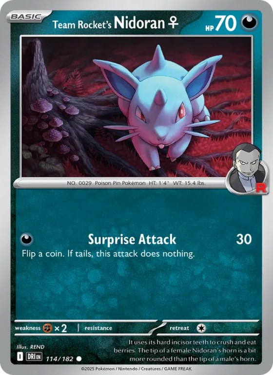 Team Rocket's Nidoran♀ - Reverse Holo