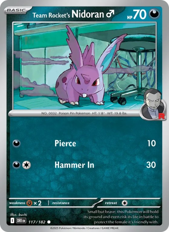 Team Rocket's Nidoran♂ - Reverse Holo