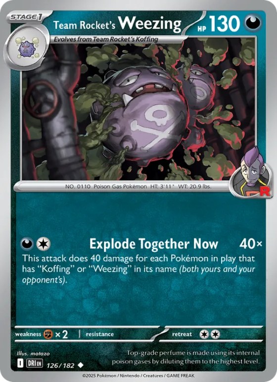 Team Rocket's Weezing - Reverse Holo