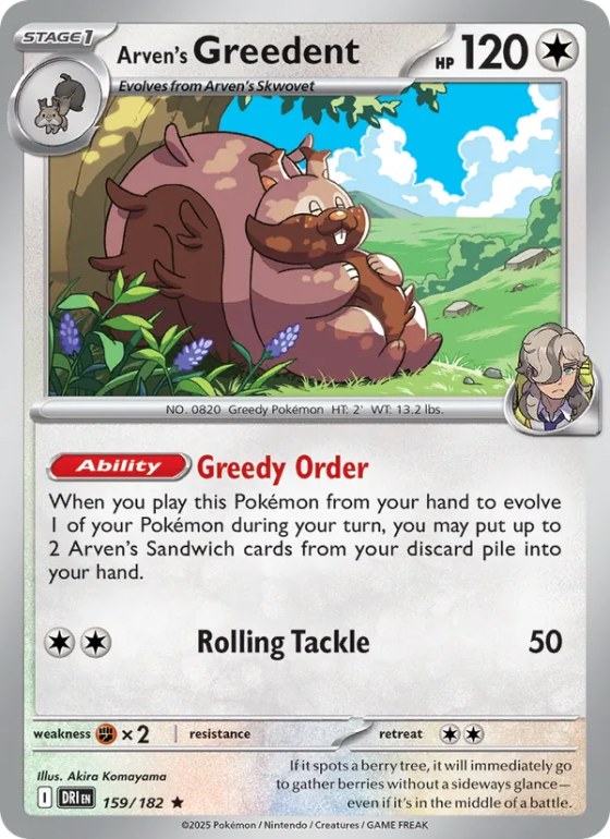 Arven's Greedent - Reverse Holo