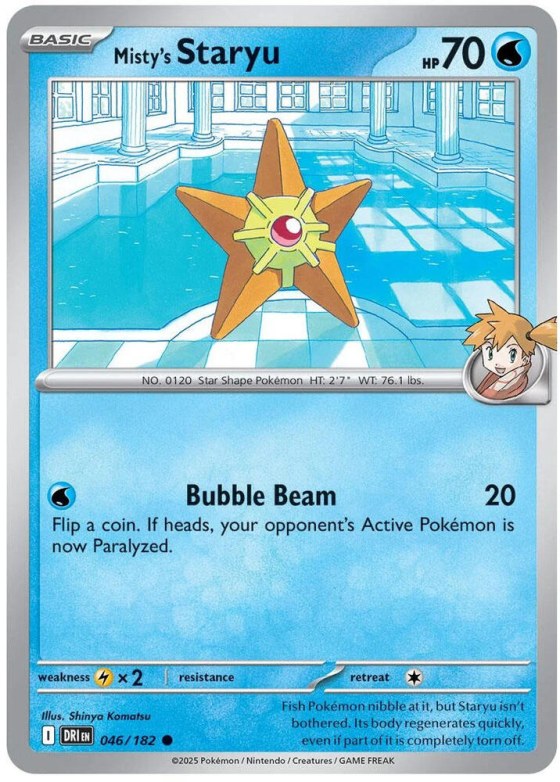 Misty's Staryu - Reverse Holo