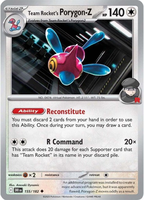 Team Rocket's Porygon-Z - Reverse Holo