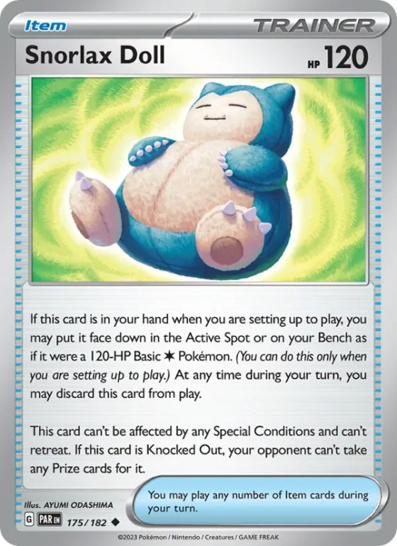 Snorlax Doll - Reverse Holo