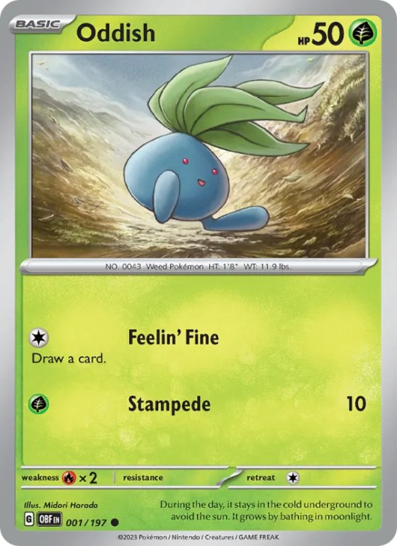 Oddish - Reverse Holo