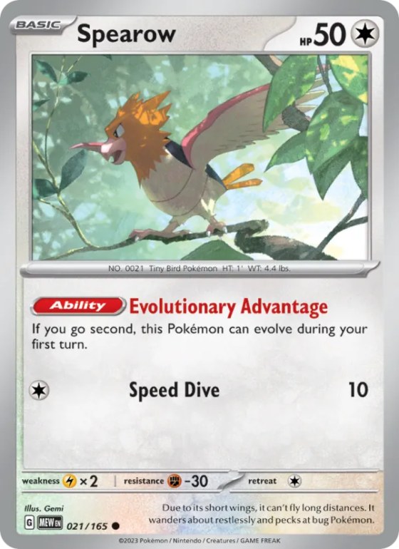 Spearow - Reverse Holo
