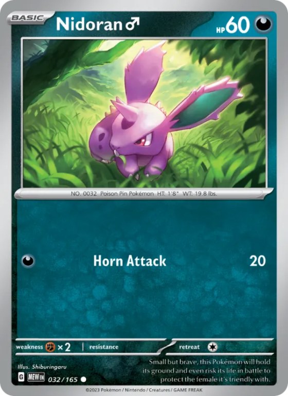 Nidoran♂ - Reverse Holo
