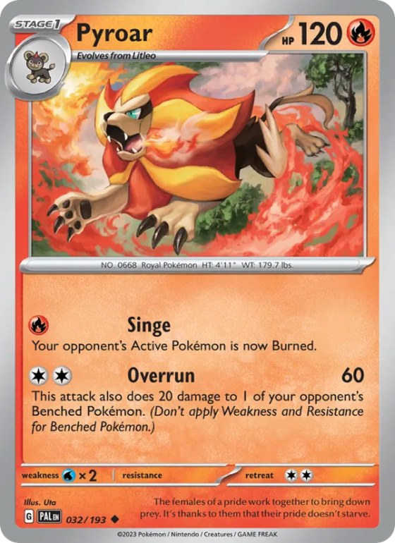 Pyroar - Reverse Holo