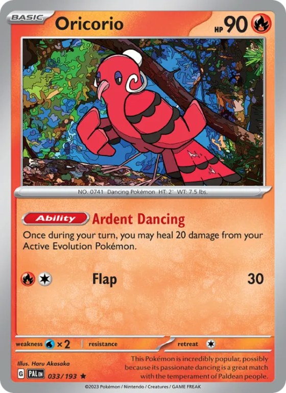 Oricorio - Reverse Holo
