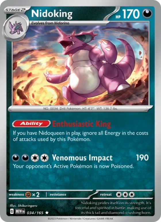 Nidoking - Reverse Holo