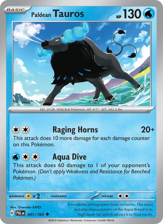 Paldean Tauros - Reverse Holo