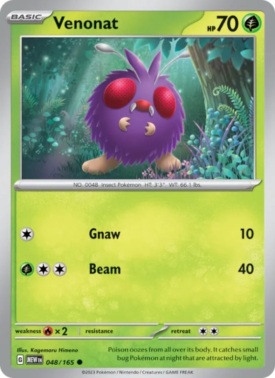 Venonat - Reverse Holo