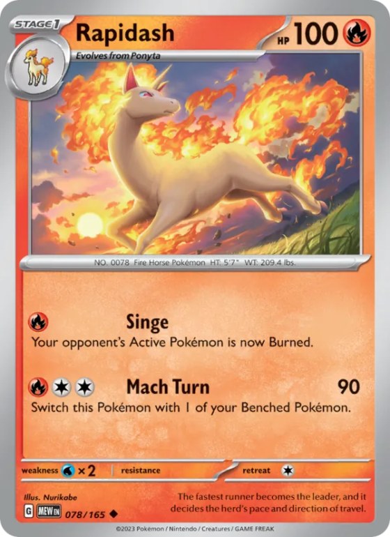 Rapidash - Reverse Holo