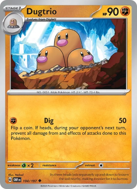 Dugtrio - Reverse Holo