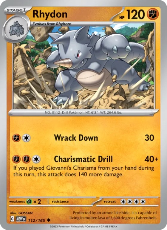 Rhydon - Reverse Holo