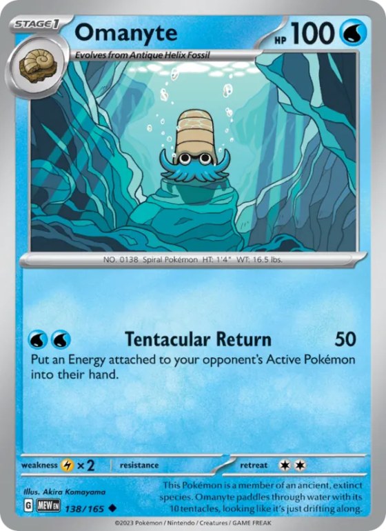 Omanyte - Reverse Holo