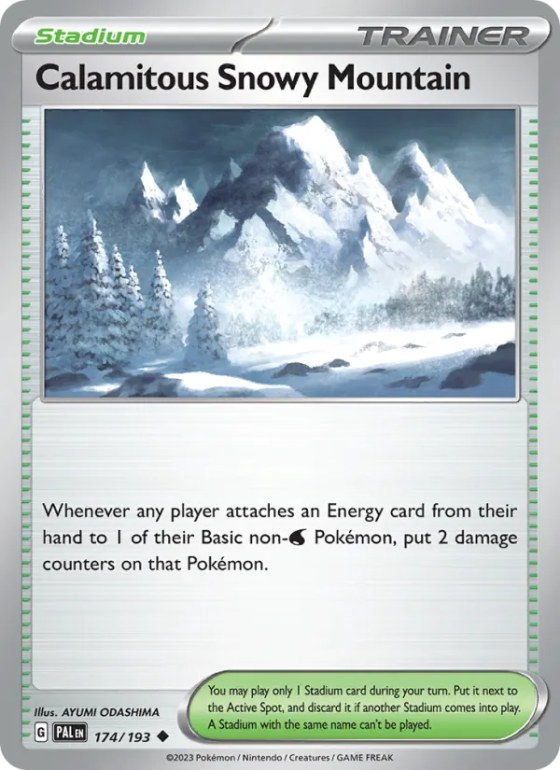 Calamitous Snowy Mountain - Reverse Holo