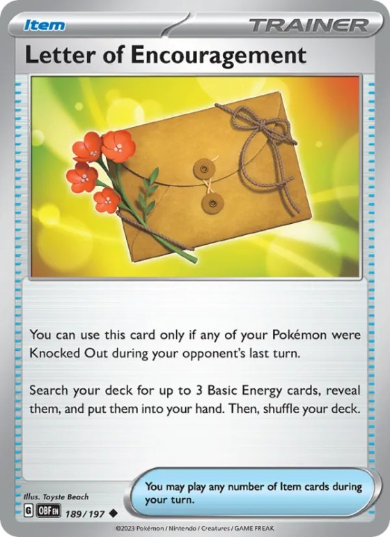 Letter of Encouragement - Reverse Holo