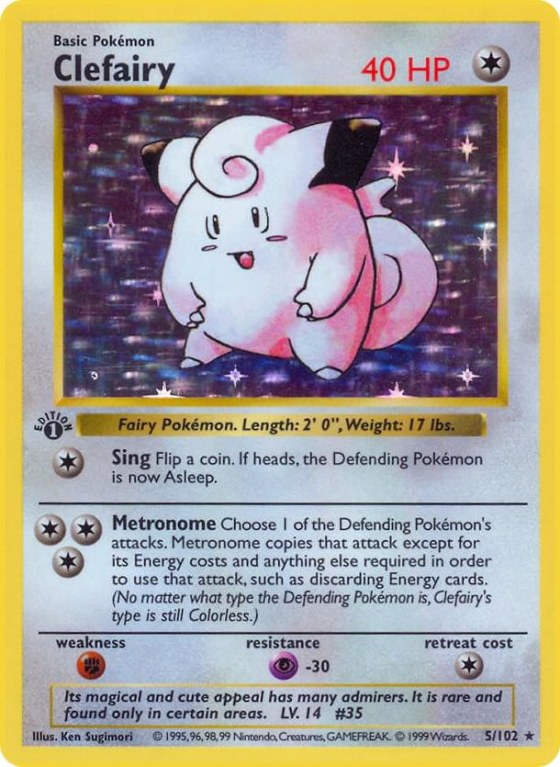 Clefairy - 1st Edition Holo