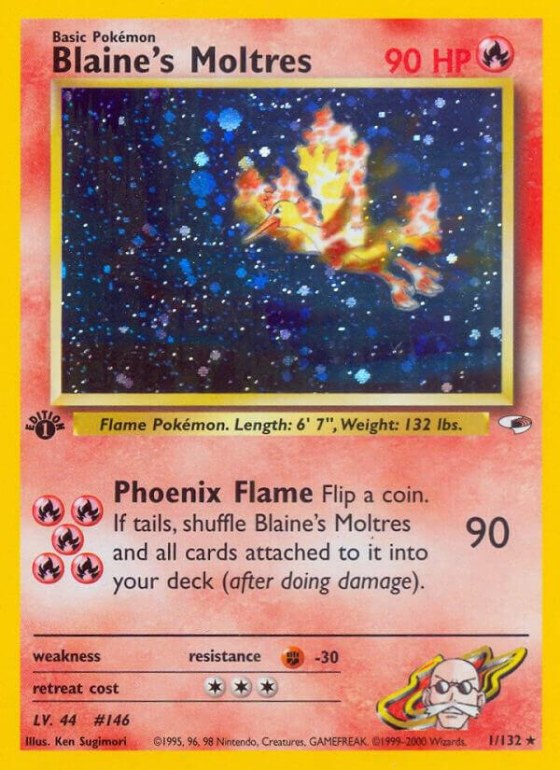 Blaine's Moltres - 1st Edition Holo