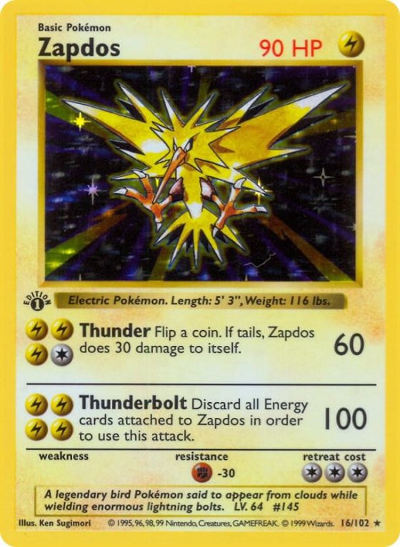 Zapdos - Unlimited Holo