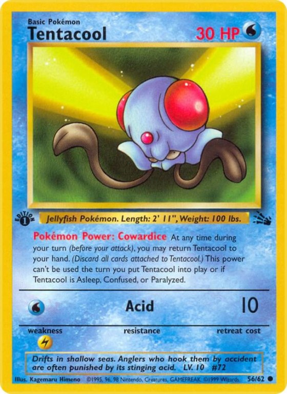 Tentacool - 1st Edition