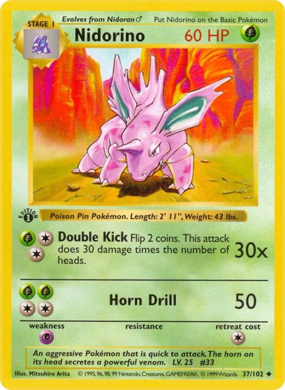 Nidorino - 1st Edition