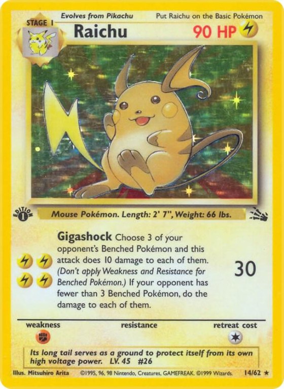 Raichu (14) - Unlimited Holo